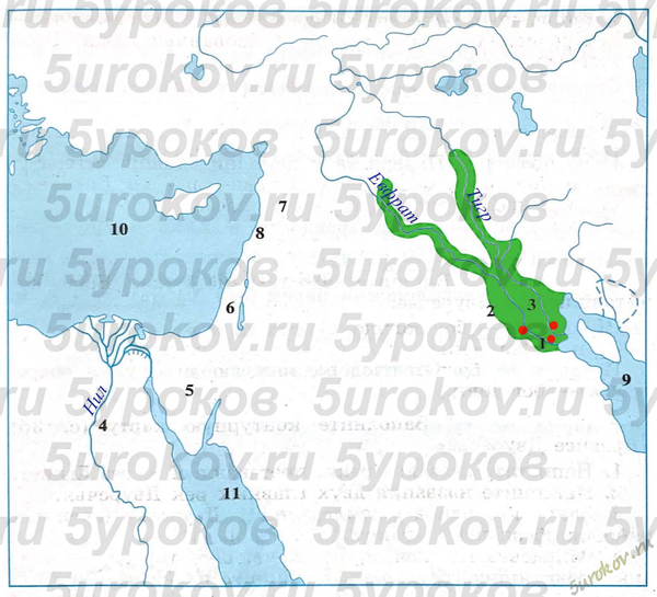 Контурная карта Древнее Двуречье Контурная карта Древнее Двуречье